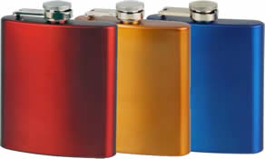 Lightweight Metallic finish Hip Flasks